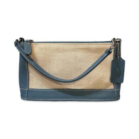 Coach Handbags - Coach 1999 Vintage Bleecker Demi Zip Bag Made in USA Italian Cotton